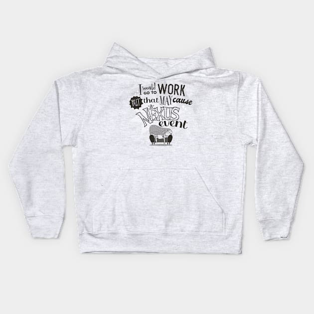 Couch Timeline Kids Hoodie by teesgeex